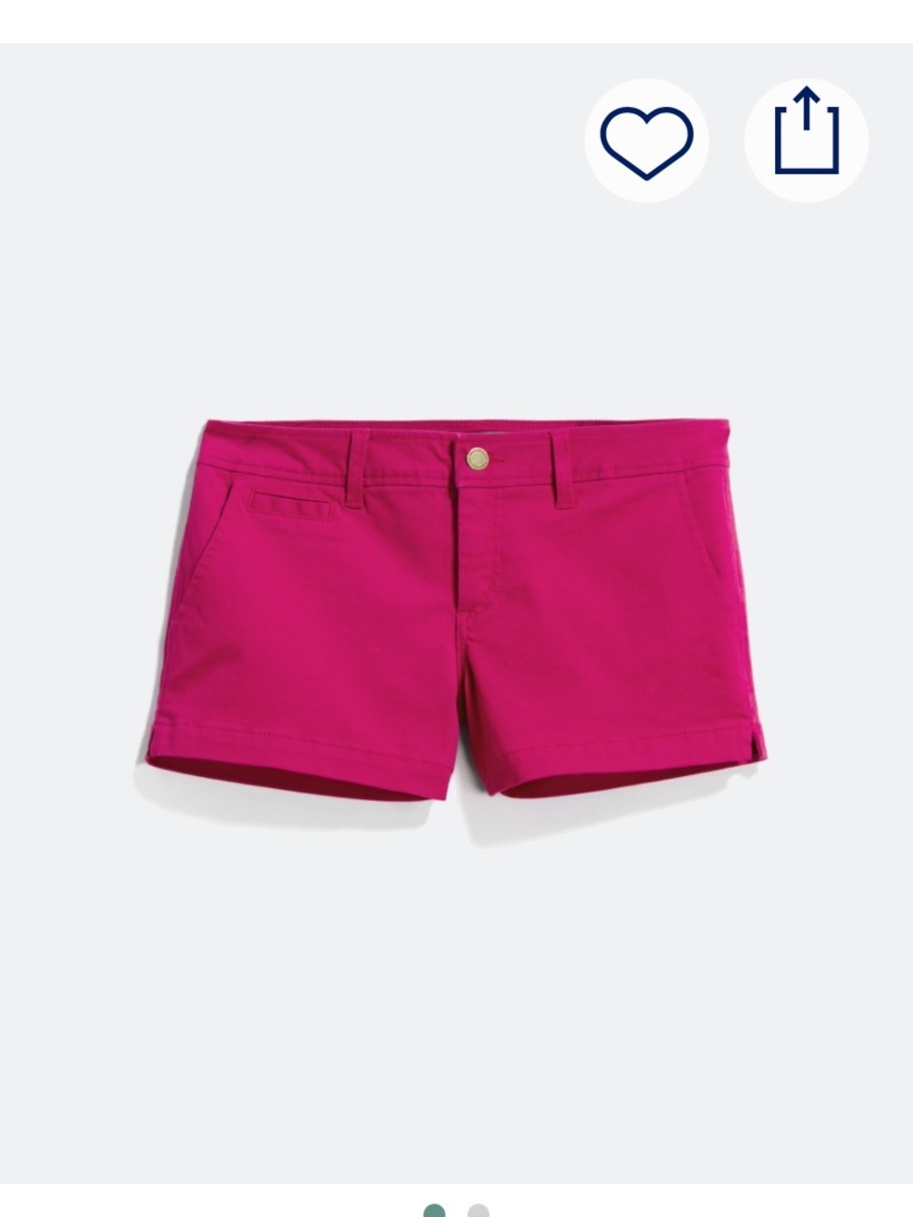 Market & Spruce Fuscia Lorraine chino Shorts